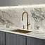 Смеситель для кухни с вытяжным изливом Omnires Bend brushed brass (BE6455BSB) матовая латунь - миниатюра 2