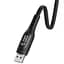 USB Cable Hoco S6 Sentinel Lightning Black 1m (with display) - мініатюра 3