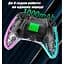 Джойстик геймпад JYC для PS4 и ПК, телефон прозрачный беспроводной с RGB - миниатюра 7