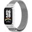 Ремешок DK CDK для Xiaomi Redmi Smart Band 3 Metal Milanese Loop Magnetic (018854) (silver) - миниатюра 3