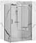 Душова кабіна Rea Nixon 100x120 P chrome REA-K5014 + REA-K5003, Хром, Права, прозорий, хром - мініатюра 1