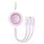Кабель Baseus Bright Mirror 2 Series 3-in-1 Cable USB to MicroUSB+Lightning+Type-C 3.5A 1.1m CAMJ010005 Purple - мініатюра 2