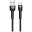 Кабель Remax RC-124a 2.4 A Type-C Cable Black - мініатюра 1