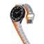 Ремінець силіконовий Samsung Galaxy Watch 4 5 6 7 BeWatch Помаранчево-білий (0140301) - мініатюра 4