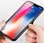 Чехол бампер Primo Gradient Glass для Apple iPhone X / Xs Black - миниатюра 3