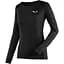 Футболка жіноча Salewa Puez Melange Dry Womens L/S Tee L Чорний-Сірий - мініатюра 1