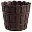 Горшок для цветов Violet House 1047 Bamboo Coffee с дренажом 5 л (1047 BAMBOO COFFEE 5л.) - миниатюра 1