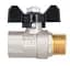 Кран кульовий Thermo Alliance Base 1/2" ВЗ прямий, PN40, метелик SD607W15 - мініатюра 4