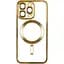 Чохол Metallic Full Camera Magsafe Apple iPhone 15 Pro Max Gold - мініатюра 1