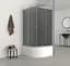 Душова кабіна з високим піддоном Mixxus Plain SCT01-90x90x195-GR Satin сіре тоноване скло 4 мм MI6895, Універсальна, тонований, хром матовий - мініатюра 7