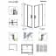Душові двері Radaway Idea Black DWJ 120x200,5 скло прозоре, ліва (387016-54-01L) - мініатюра 4
