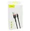 Кабель Baseus Cafule Cable USB 2.4A 1 m Red Black (CALKLF-B19) - мініатюра 3