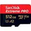 Карта пам'яті Sandisk 512GB microSDXC C10 UHS-I U3 R200/W140MB/s Extreme Pro V30 + SD (SDSQXCD-512G-GN6MA) - мініатюра 1