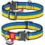 Нашийник для собак Waudog Nylon Colors of freedom, з QR паспортом, металева пряжка-фастекс, XXL, 43-70х3,5 см - мініатюра 3
