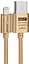 Кабель GOLF GC-47I Lightning cable 1m Gold - миниатюра 1