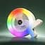 Настільний акумуляторний вентилятор Desktop Fan S37 з RGB-підсвіткою, 3 швидкості, 2,8 Вт, жовто-білий - мініатюра 3