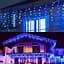 Гирлянда светодиодная от сети Штора Бахрома Y20-57B 19715 1.5х0.5 м 144 LED синяя - миниатюра 5