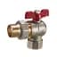 Кран з американкою кульовий Zegor FAL11 кутовий 1/2" PN40 30412 - мініатюра 1