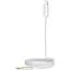 Кабель Biva AUX-05 Lightning to MiniJack Audio Cable White - мініатюра 1