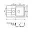 Кухонна мийка Adamant Anila Plus 775x495x200 антрацит 100001785, Антрацит - мініатюра 2