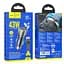 Адаптер автомобільний Hoco Type-C to Type-C cable Sprinter dual port Car charger NZ8 |1USB/1Type-C, QC/PD, 43W/3A| - мініатюра 2