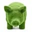 Декоративна фігурка Engard Green pig 35х15х18 см (PG-01) - мініатюра 6