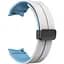 Браслет Magnetic для Samsung Galaxy Watch 4 - біло-блакитний ширина кріплення 20мм силікон Watchbands (W47-9WB91418869) - мініатюра 1