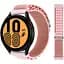Браслет Samsung Galaxy Watch FE - рожевий Watchbands NormalCloth Wave ширина кріплення 20мм нейлоновий (FEWBWB14340665) - мініатюра 1
