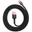 Кабель Baseus Cafule Cable USB to MicroUSB 2.4A 1m CAMKLF-B91 Black-Red - миниатюра 3