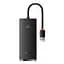 USB-хаб Baseus Lite Series 4-Port USB-A HUB Adapter (USB-A to USB 3.0*4) 25cm Black - мініатюра 1