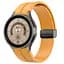 Ремешок для Samsung Galaxy Watch 6 40mm 6 44mm - желто-горчичный ширина крепления 20мм силикон Watchbands Cls-black (W33-5W432432) - миниатюра 2