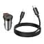 Автомобільний зарядний пристрій Hoco NZ16 Type-C PD 30W metal grey + кабель Type-C to Lightning - мініатюра 6