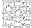 Мини-раскраска Pusheen - миниатюра 5