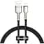 Кабель Baseus Cafule Series Metal Data Cable USB to IP 2.4A 0.25m black (CALJK-01) - мініатюра 1