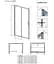 Душові двері Radaway Alienta DWJ 120x190 прозоре скло, чорний (10260120-54-01) - мініатюра 4