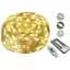 Вулична світлодіодна гірлянда Sun Lamp стрічка 100 LED USB з пультом ДУ великі краплі 10 м білий 8 режимів - мініатюра 1