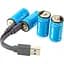 Аккумулятор Beston USB Type-C RCR123A 3.7V, 600mAh, Li-Ion, 4 шт - миниатюра 1