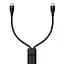 Кабель Baseus Flash 2 in 1 Cable Type-C to Type-C\Type-C 100W 5A 1.5m CA1T2-C01 Black - мініатюра 3