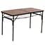 Складной стол Bo-Camp Greene 120x60 cm Black/Wood look (1404210), Коричневый - миниатюра 1