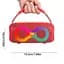 Портативная вluetooth колонка с подсветкой Portable Wireless Speaker Et 311 Бумбокс 1800 мАч 10Вт microSD Red - миниатюра 2