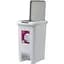 Ведро для мусора MBM My Home с крышкой и педалью 30 л серое (BIN-01 30L GRAY) - миниатюра 2