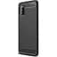 Чохол-накладка Toto Carbon Brush TPU Case Samsung Galaxy A41 Black - мініатюра 1