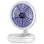 Настільний складний вентилятор Folding Fan 2in1 with Night Light White - мініатюра 2