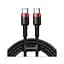 Дата кабель USB-C to USB-C 2.0m PD2.0 100W (20V/5A) red+black Baseus (CATKLF-AL91) - мініатюра 1