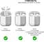 Силиконовый чехол для наушников Airpods 1/2 черный чехол для аирподс футляр для наушников air pods - миниатюра 8