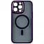 Чохол Creative TPU PC Metal Calais MagSafe Apple iPhone 15 Pro Max Deep Purple - мініатюра 1