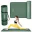 Килимок (мат) спортивний 4FIZJO NBR 180 x 60 x 1.5 см для йоги та фітнесу Navy Green (P-5905973406727) - мініатюра 2
