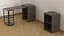 Стол-тумба трансформер Смарт 2/2 Ferrum-decor 750x1450x600 Черный металл ДСП Дуб Сонома Трюфель 16 мм (FRD-105106) - миниатюра 8