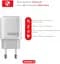 Мережевий зарядний пристрій Intaleo TCGQPD120T (1USBx3A) White + кабель USB Type С (1283126509988) - мініатюра 2
