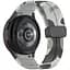 Ремінець для Samsung Galaxy Watch 4 Classic 42mm - сіро-чорний ширина кріплення 20мм силікон Watchbands Cls-color (W30-7WB62202667) - мініатюра 1